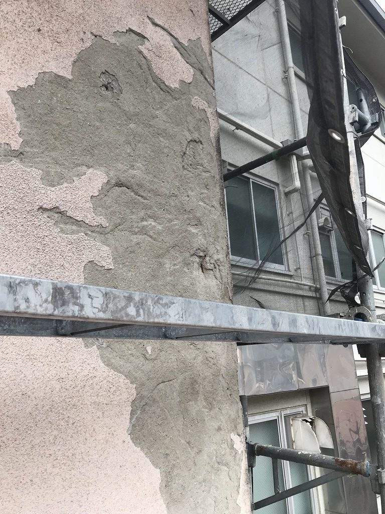 壁面補修工事　大阪　塗装
